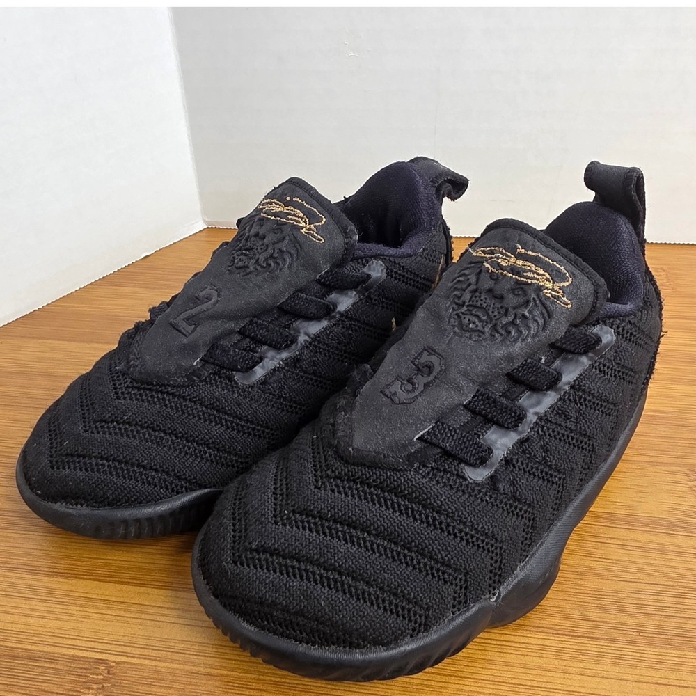 Nike LeBron 16 Im King Toddler Sneakers Black Gold AQ2468-007 Size 7C